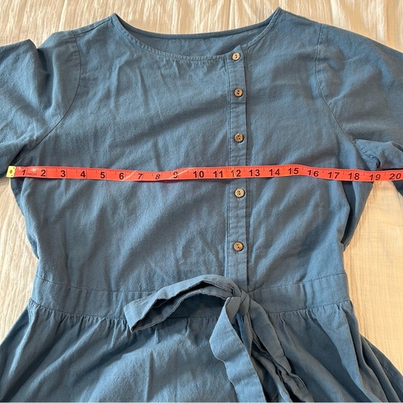 Denim blue dress fit and flare Medium 10 - Picture 7 of 8